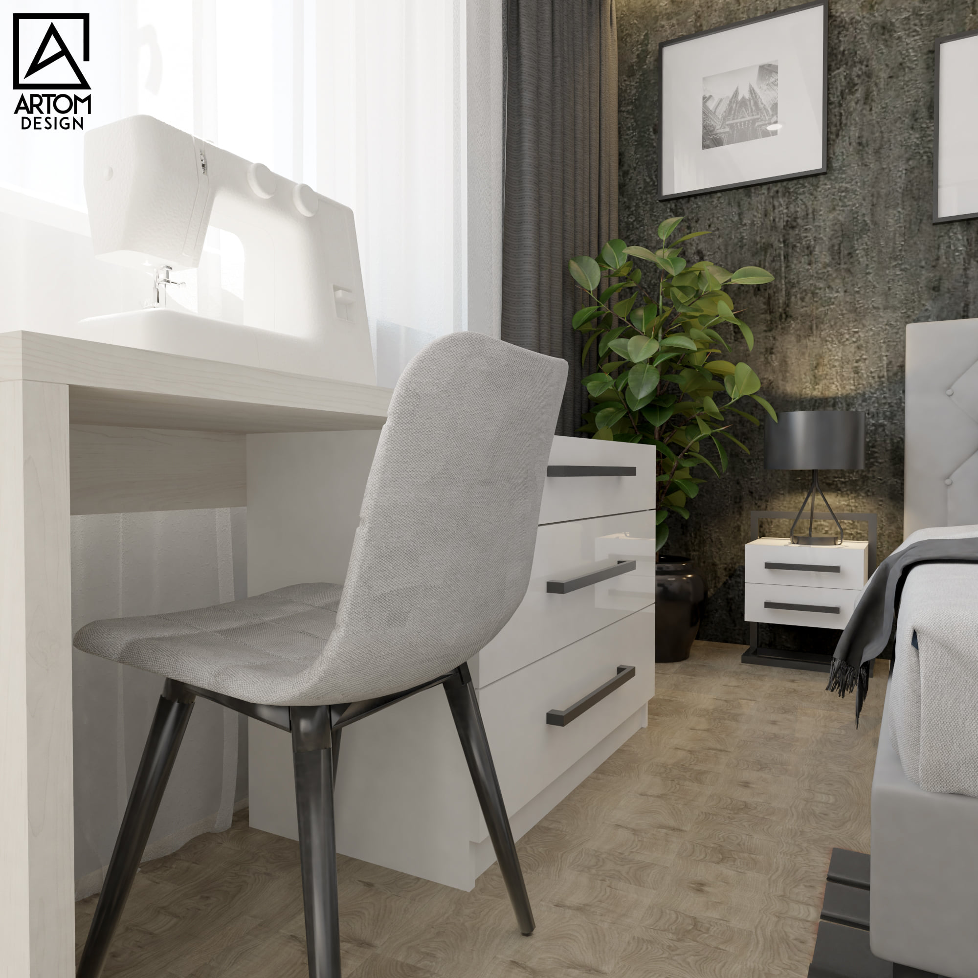 komoda s vysuvnym stolom