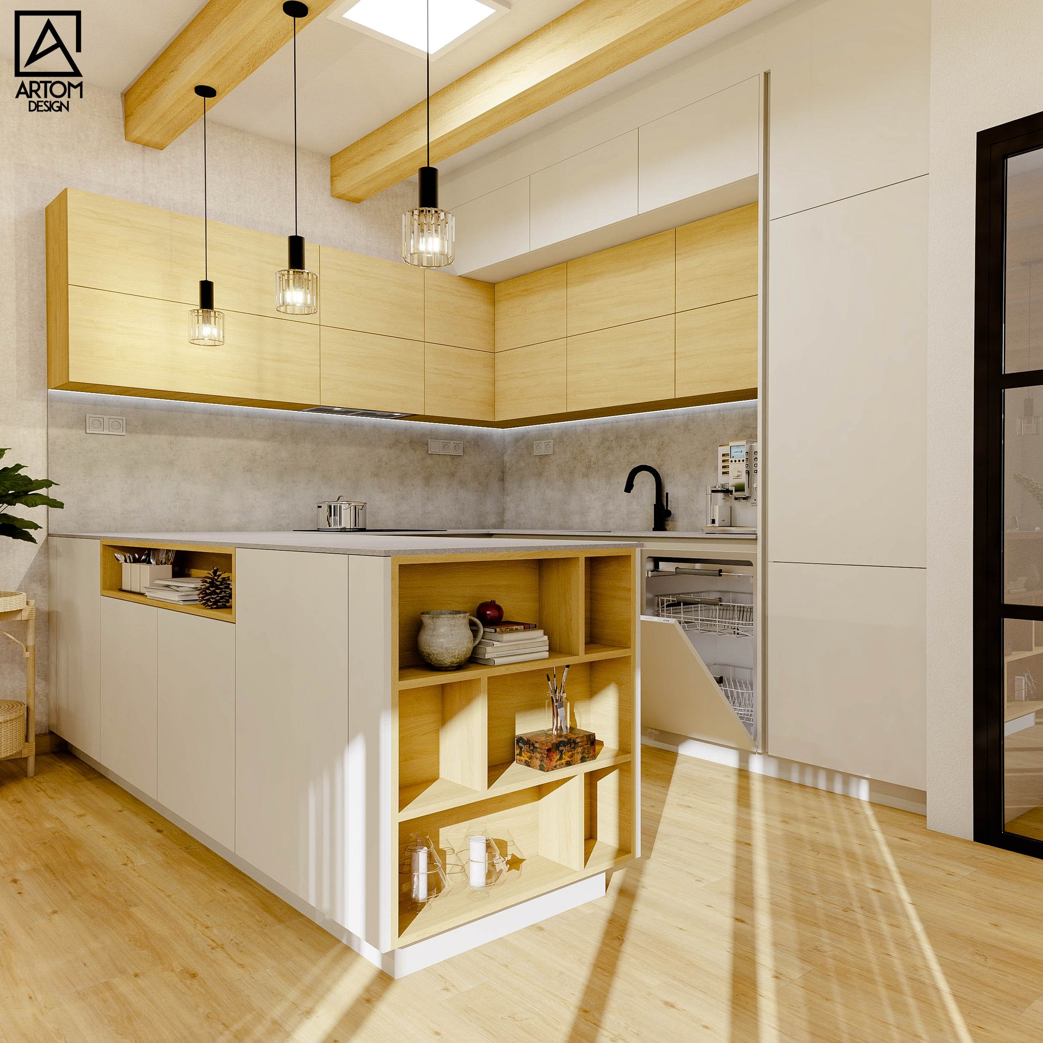 kuchyna priznane tramy 1