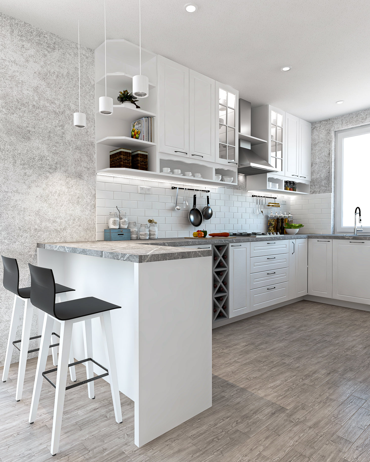 Kuchyna so sedenim pri linke