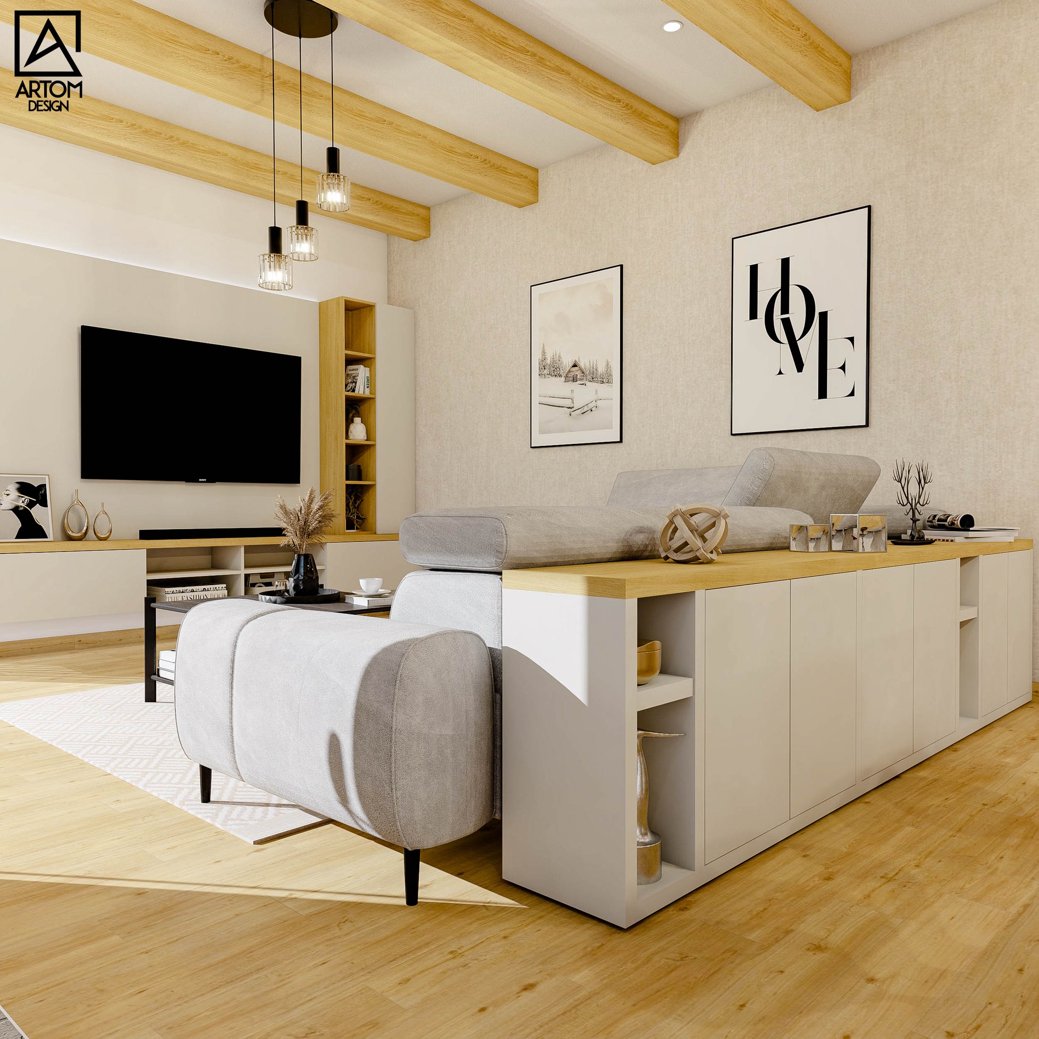 obyvacka priznane tramy 3