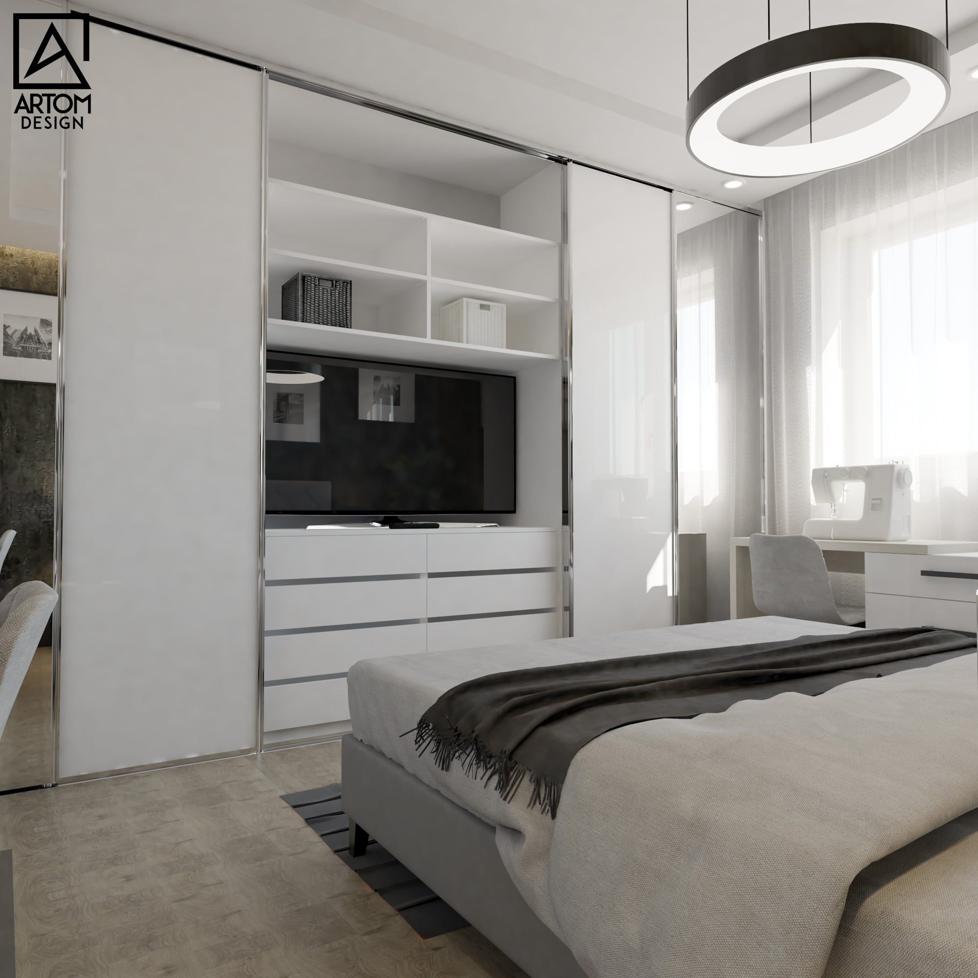 Satnikova skrina s TV