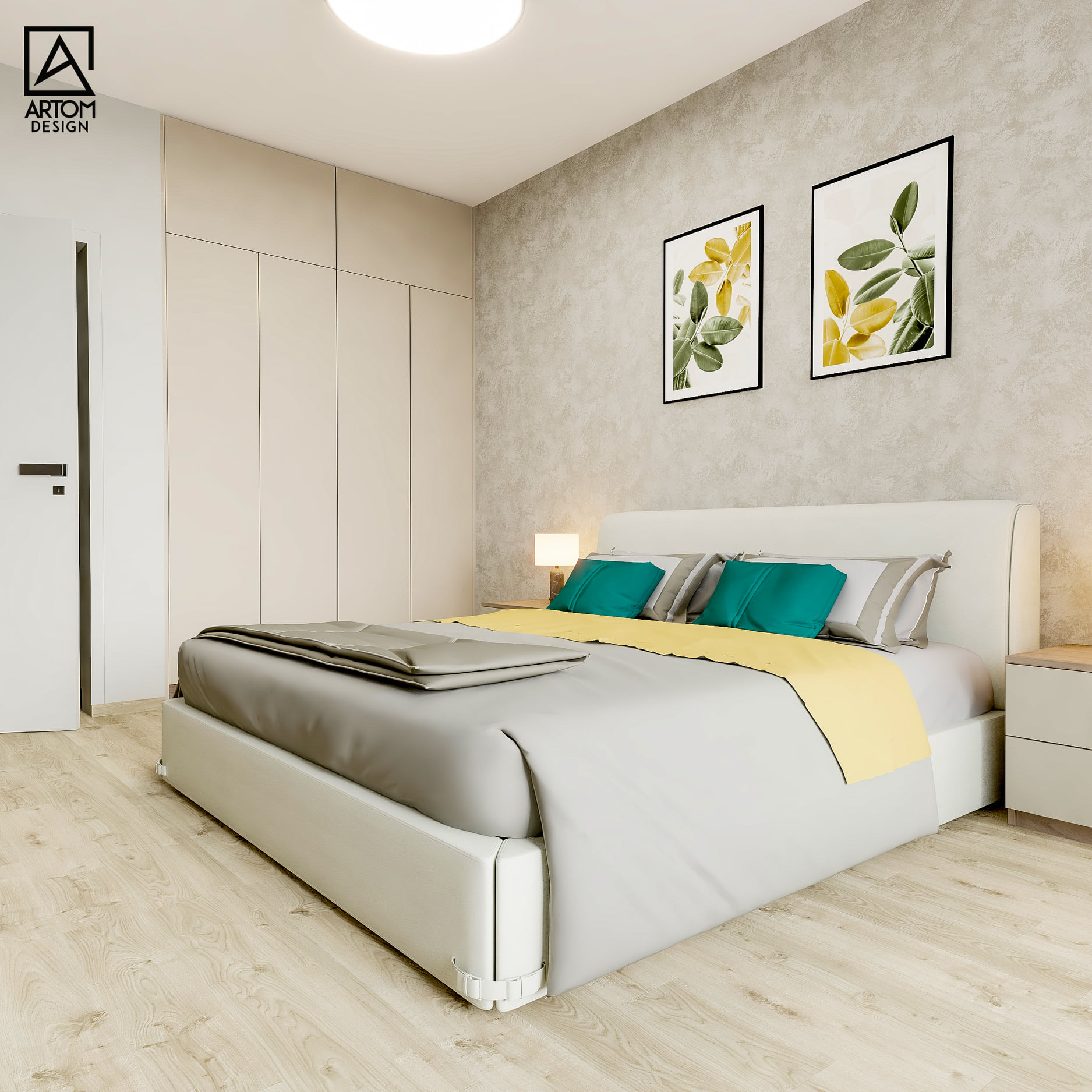 vizualizacia spalne pohlad na skrinu