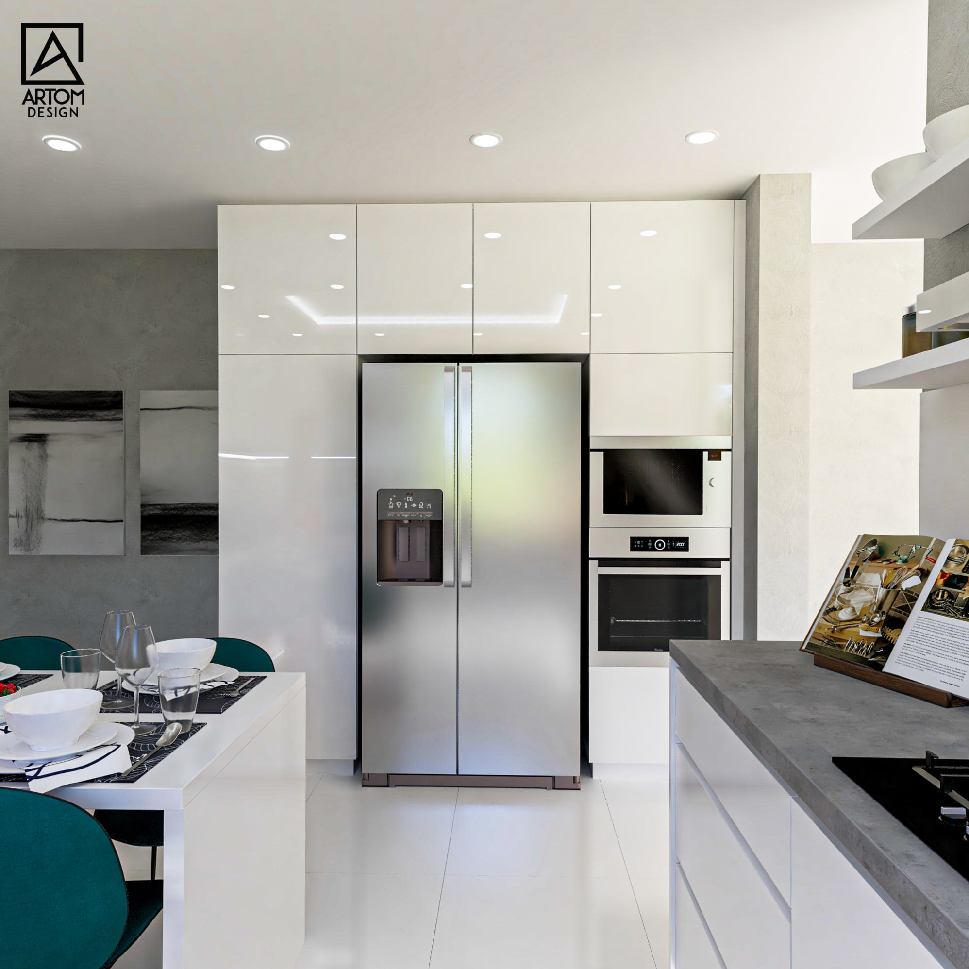 zostava spotrebicov v kuchyni